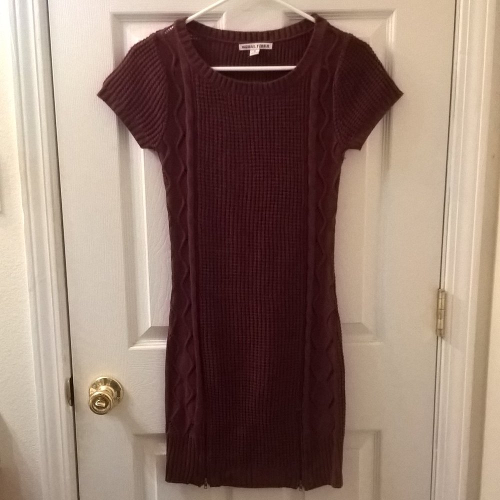 Moral Fiber Wine Bodycon Dress Size Small